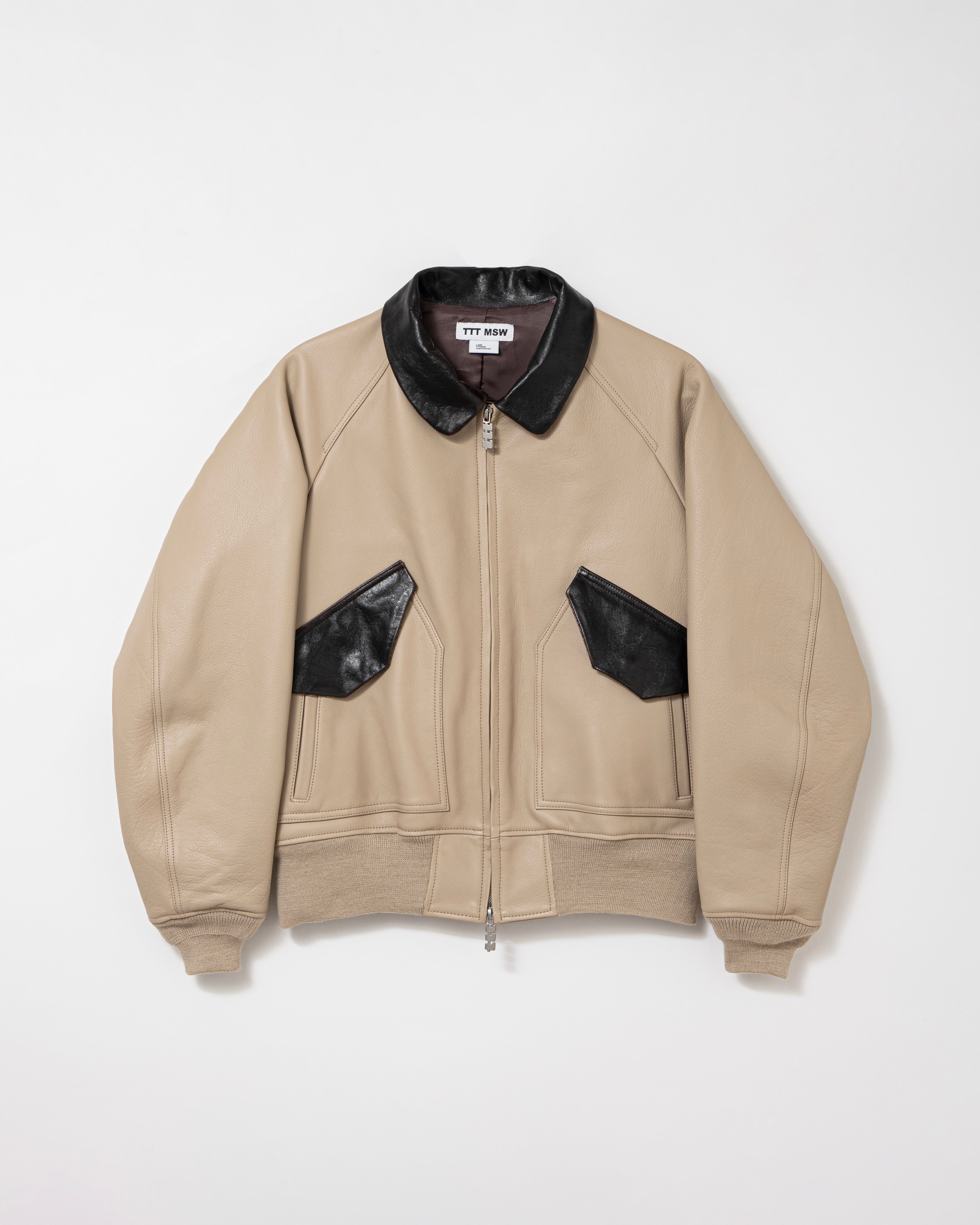 ttt_msw Leather jacket レザージャケット 21ss