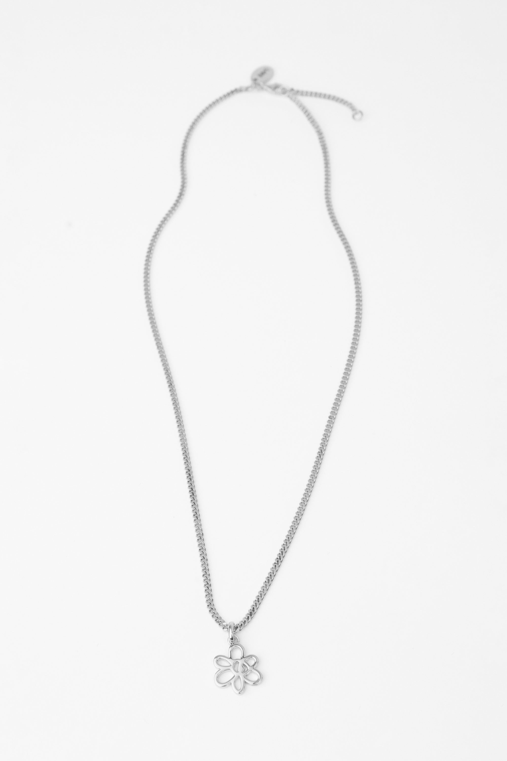 OUTLINE GESTURES NECKLACE - SILVER CPL