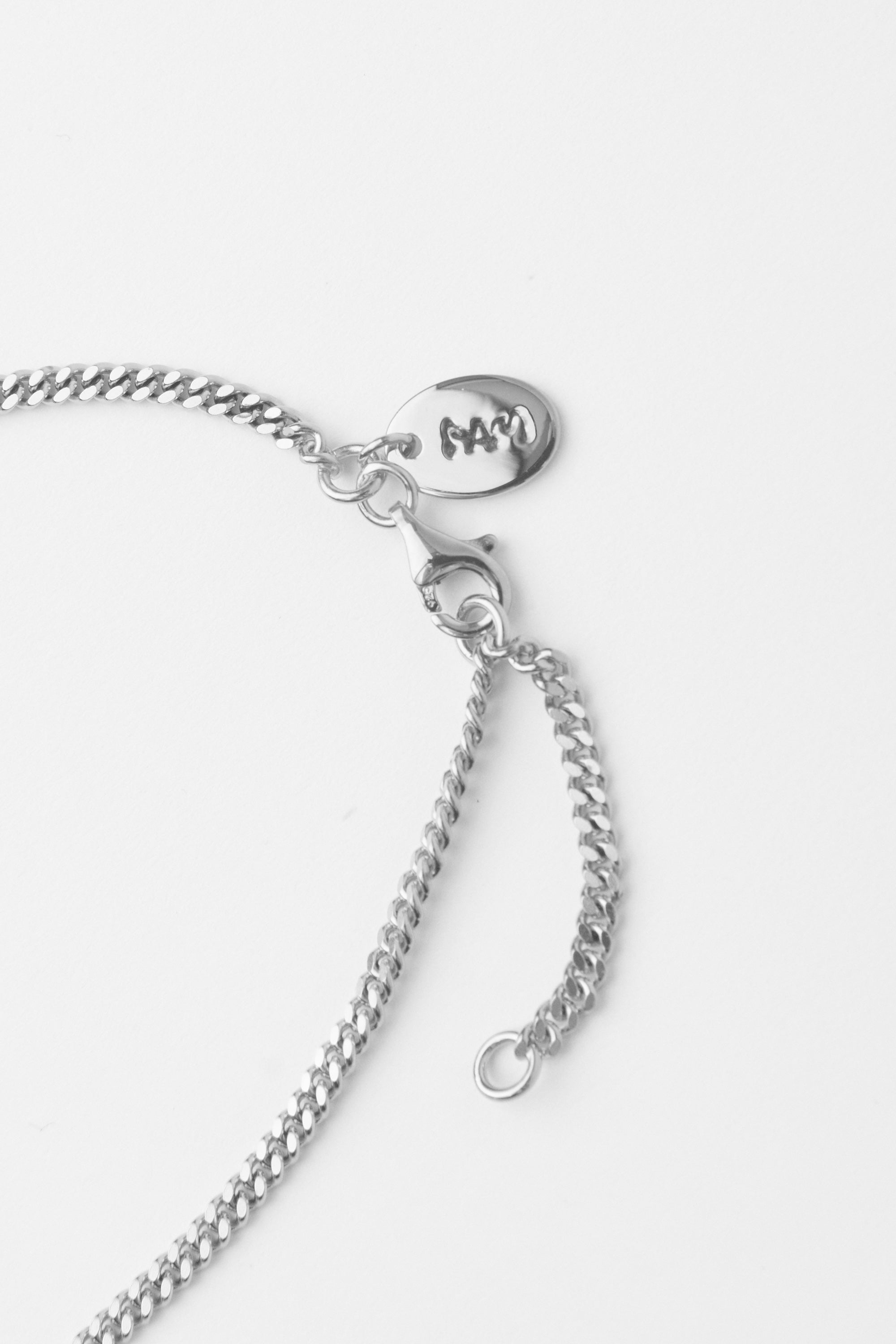 OUTLINE GESTURES NECKLACE - SILVER CPL