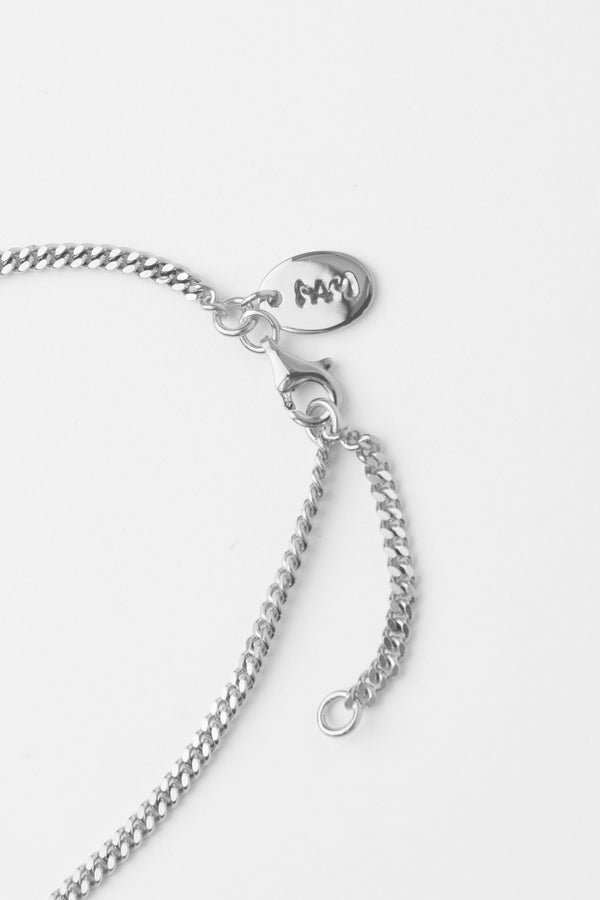 OUTLINE GESTURES NECKLACE - SILVER CPL