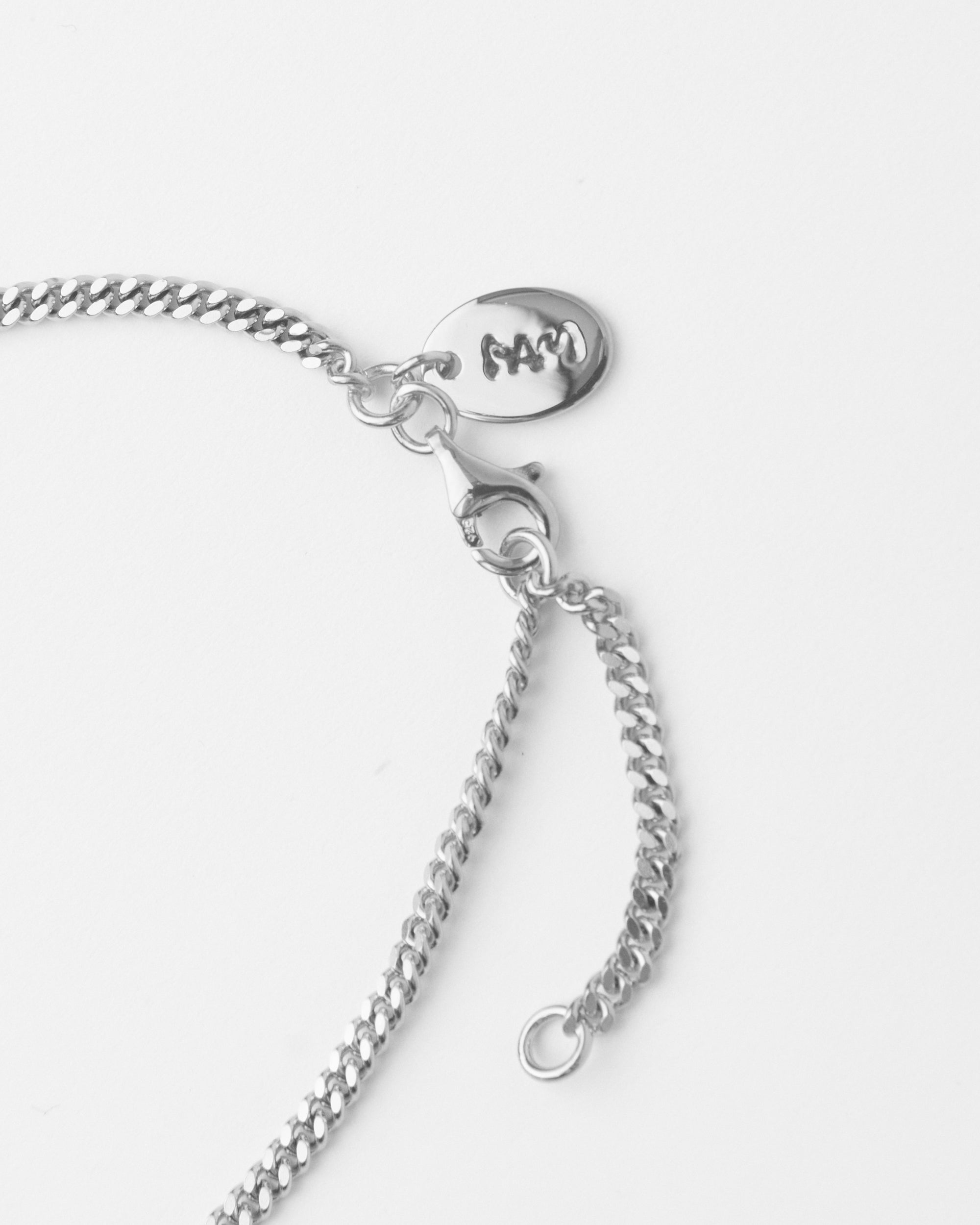 OUTLINE GESTURES NECKLACE - SILVER CPL