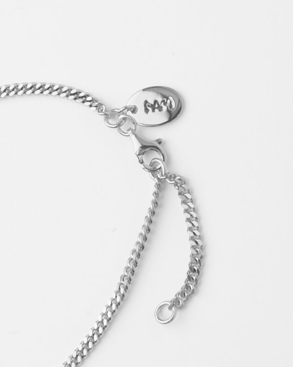 OUTLINE GESTURES NECKLACE - SILVER CPL