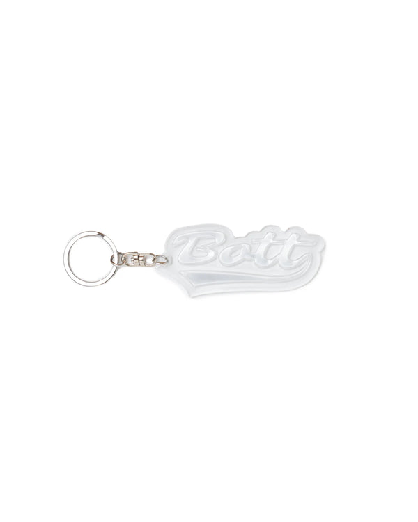 Script Logo Reflective Keychain
