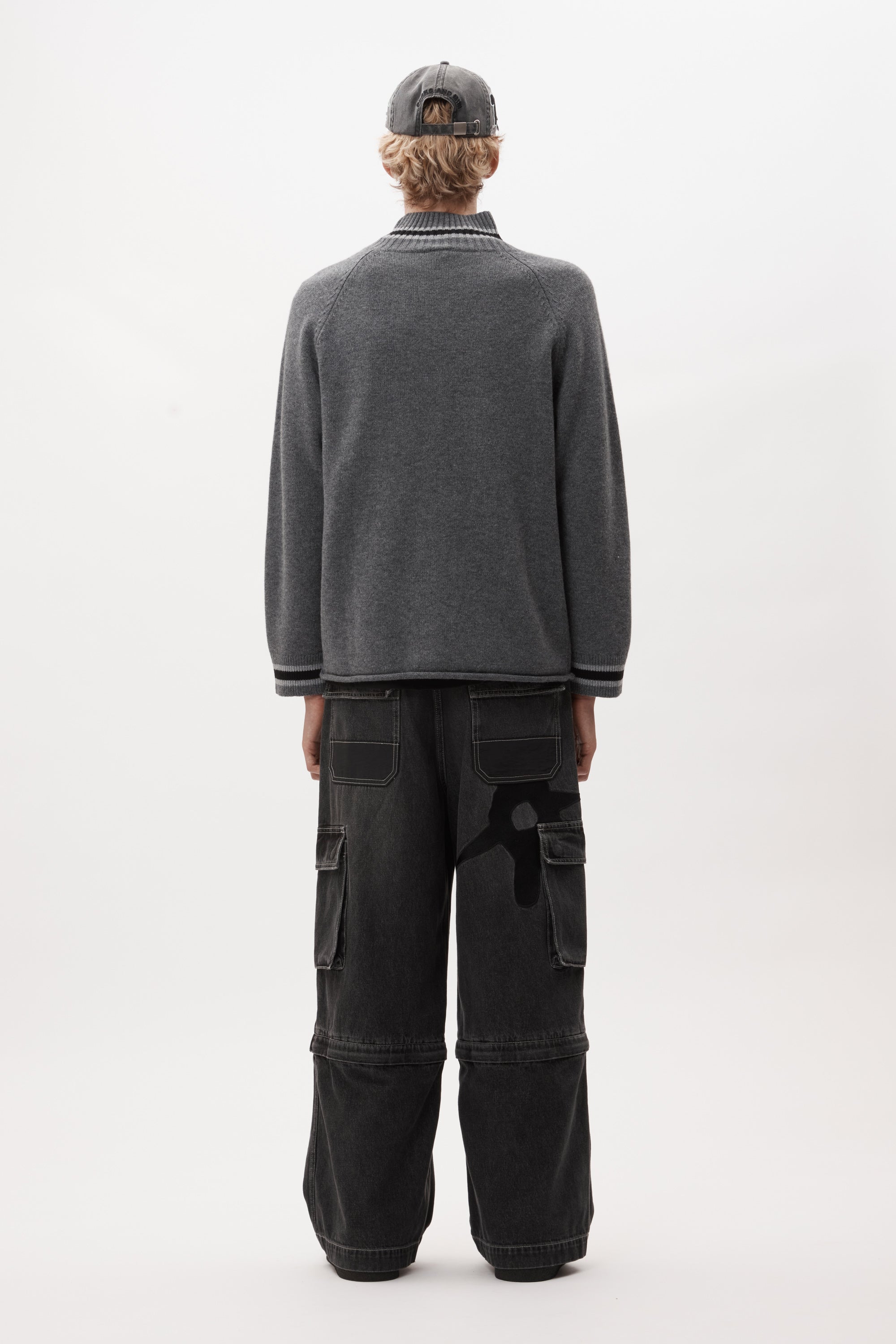 EYES ZIP THRU KNIT CARDIGAN