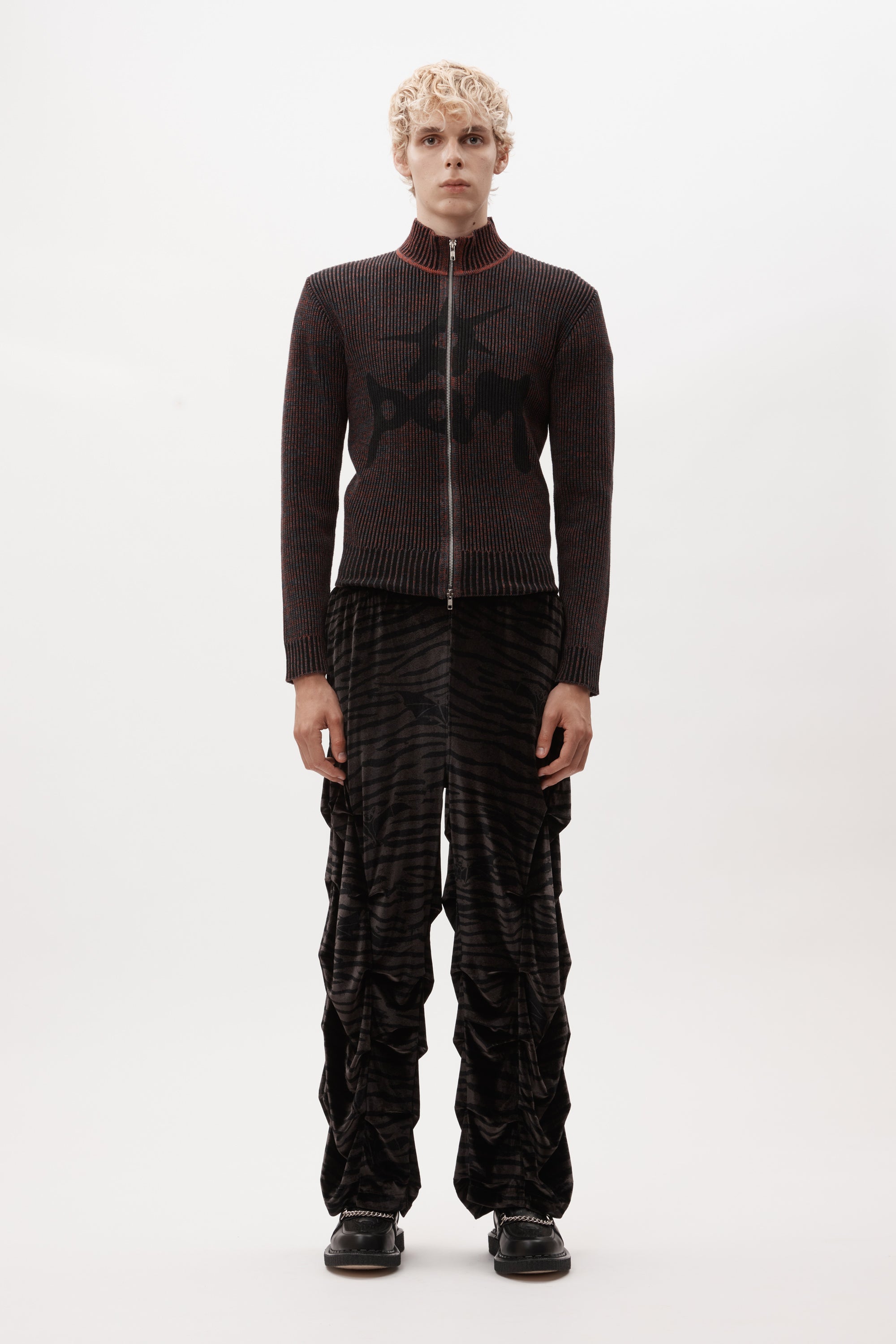 URCHIN STEADFAST ZIP  THRU KNIT