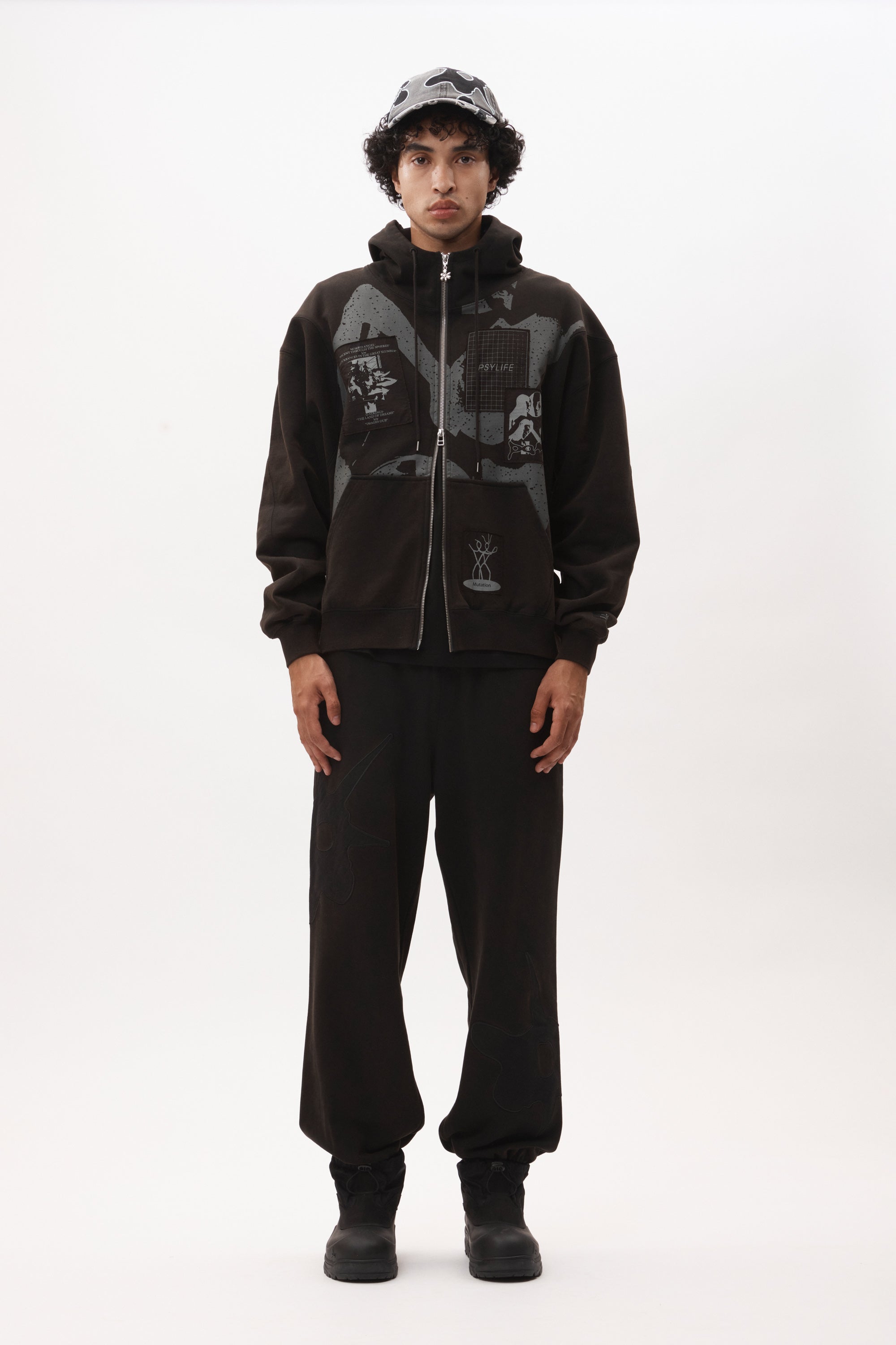 POST WORK ZIP THRU HOODED SWEAT