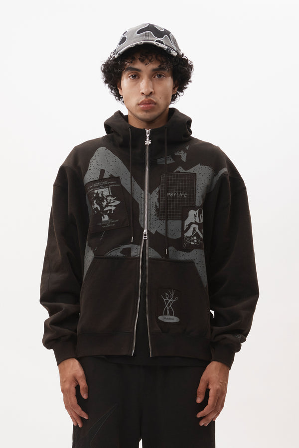 POST WORK ZIP THRU HOODED SWEAT