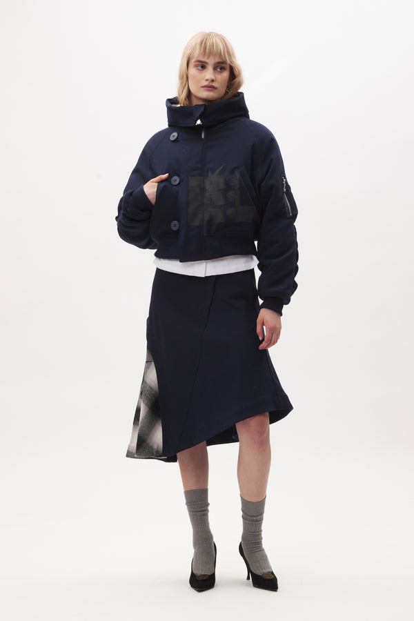 BODY ELECTRIC CROPPED HOODED PARKA