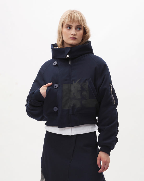 BODY ELECTRIC CROPPED HOODED PARKA