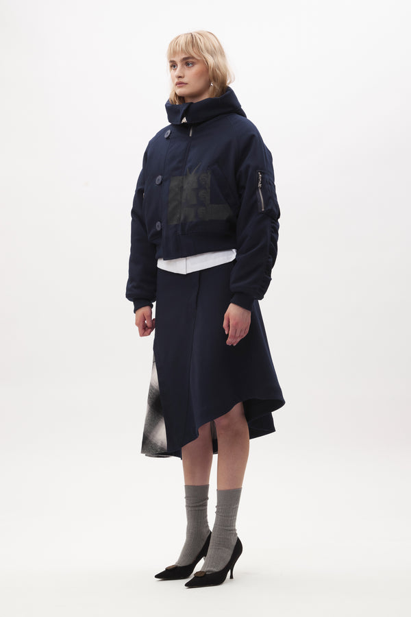 BODY ELECTRIC CROPPED HOODED PARKA