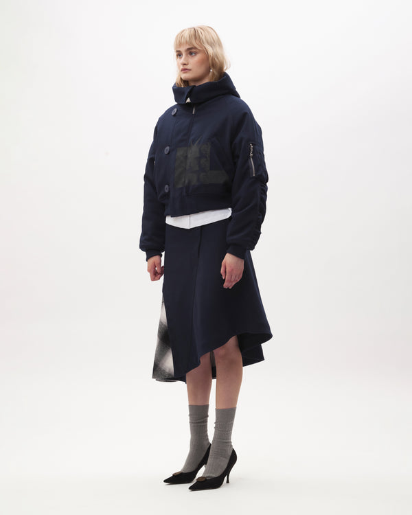 BODY ELECTRIC CROPPED HOODED PARKA