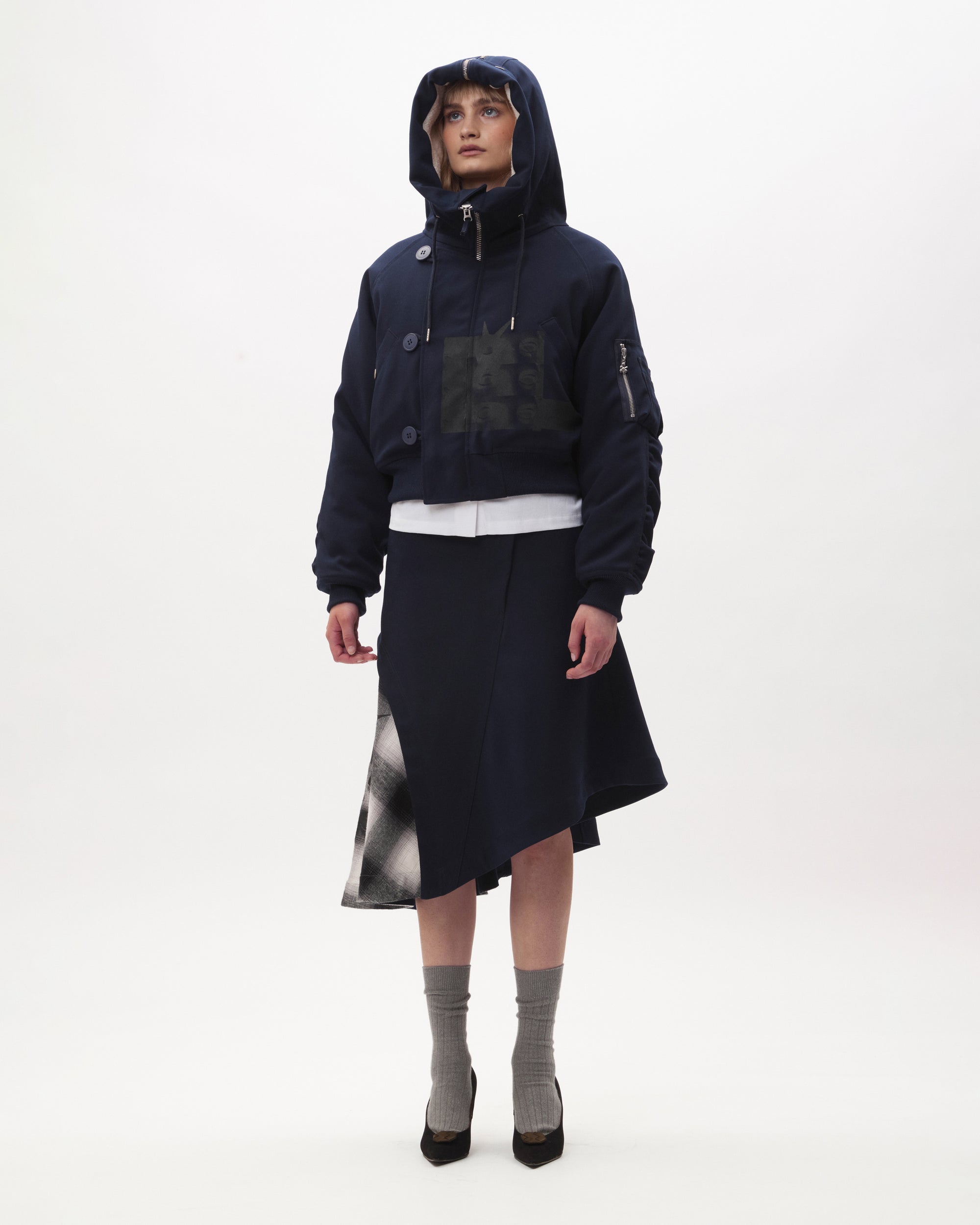 BODY ELECTRIC CROPPED HOODED PARKA