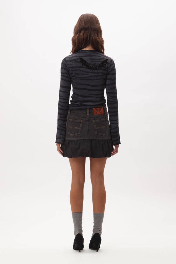 URSULA K DENIM BUBBLE  SKIRT