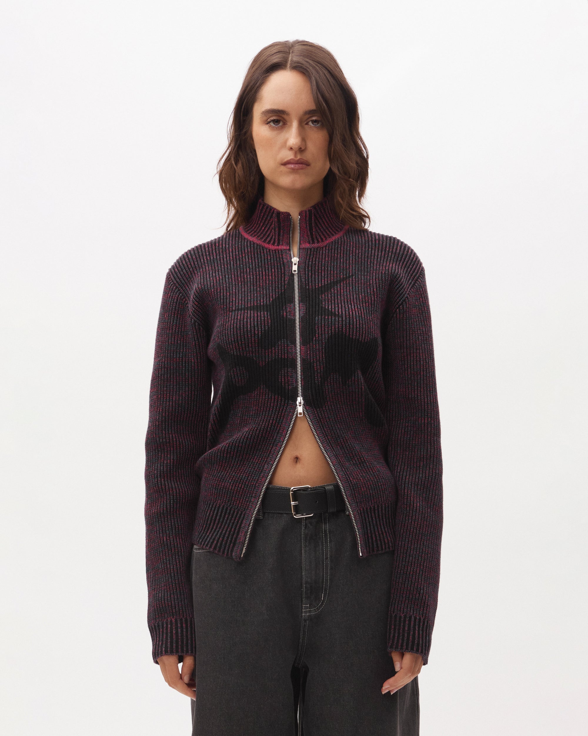 URCHIN STEADFAST ZIP  THRU KNIT