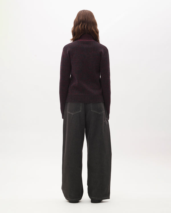 URCHIN STEADFAST ZIP  THRU KNIT