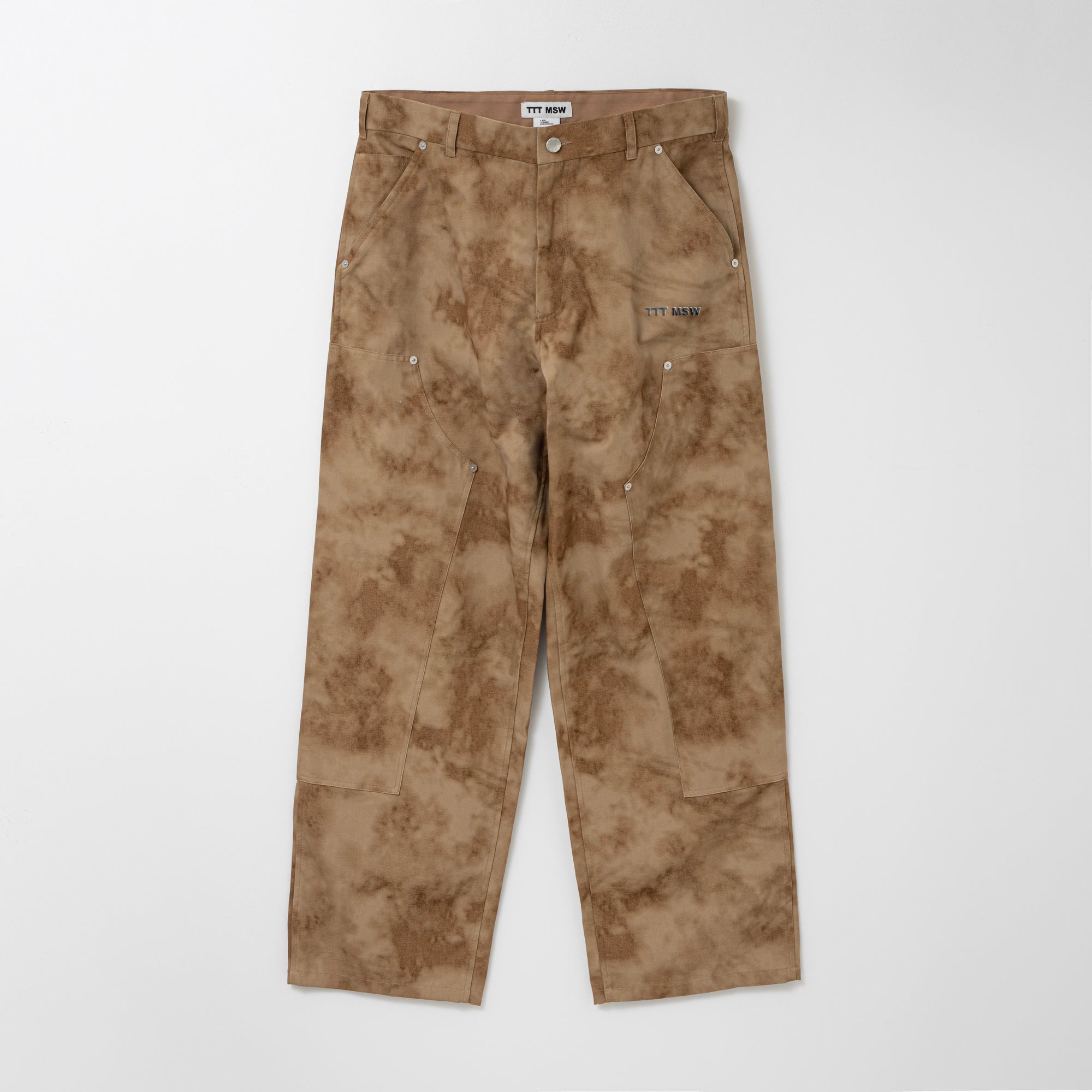 Camouflage double knee pants
