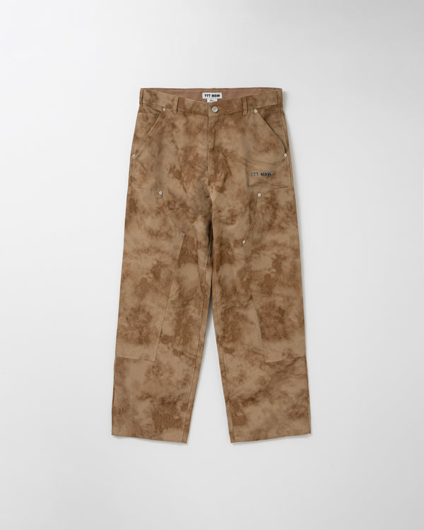 Camouflage double knee pants