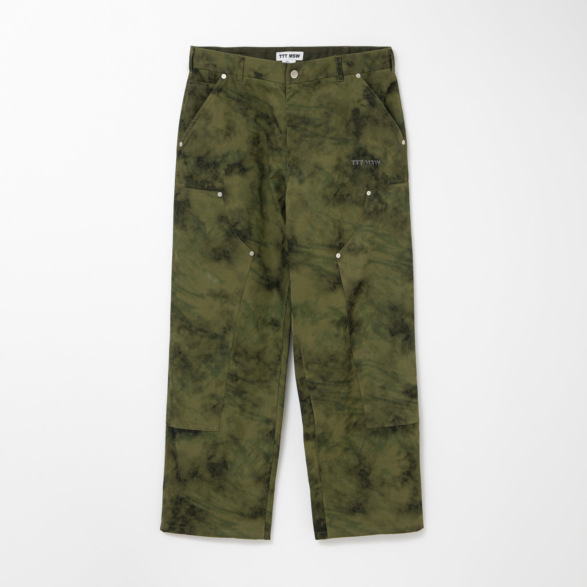 Camouflage double knee pants