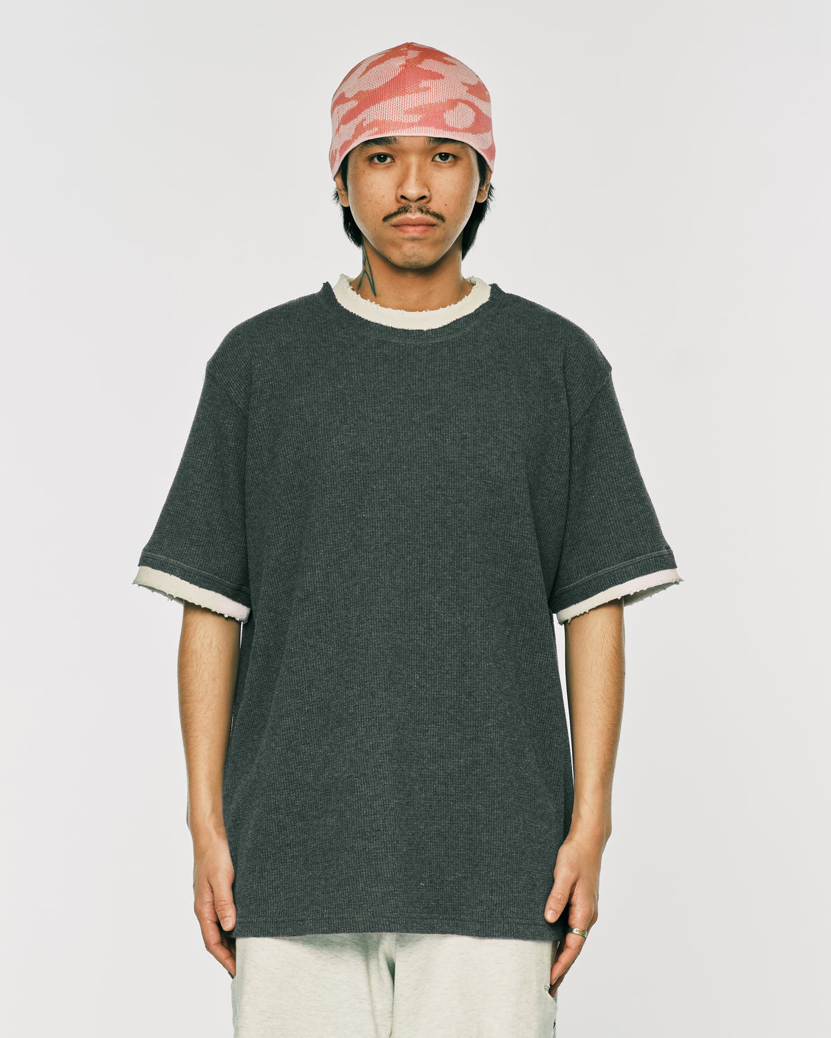 Bodyweb Ringer Tee Vintage ringer waffle tee – PLATEAU STUDIO