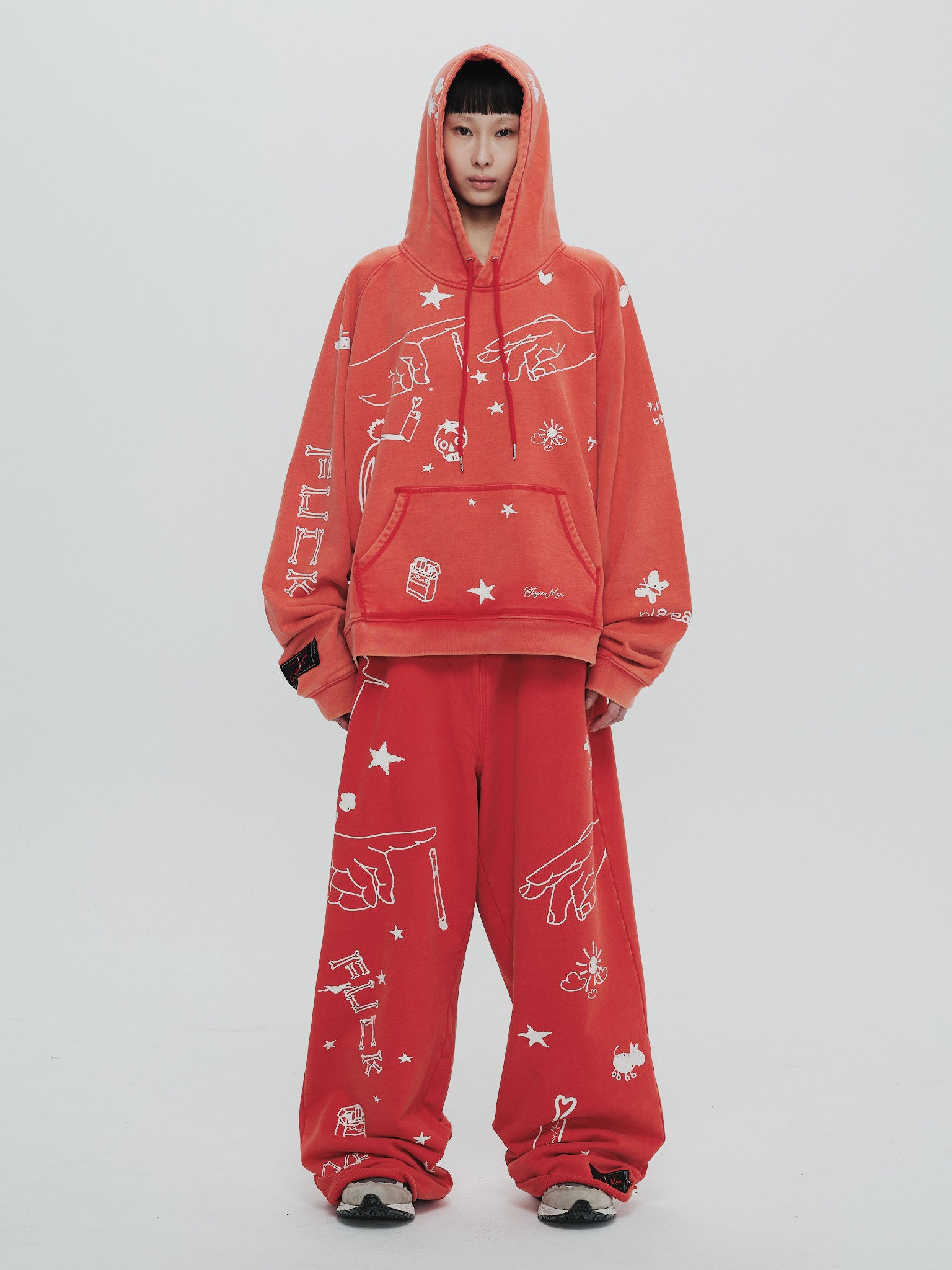 x SYU. Man illustrator hoodie