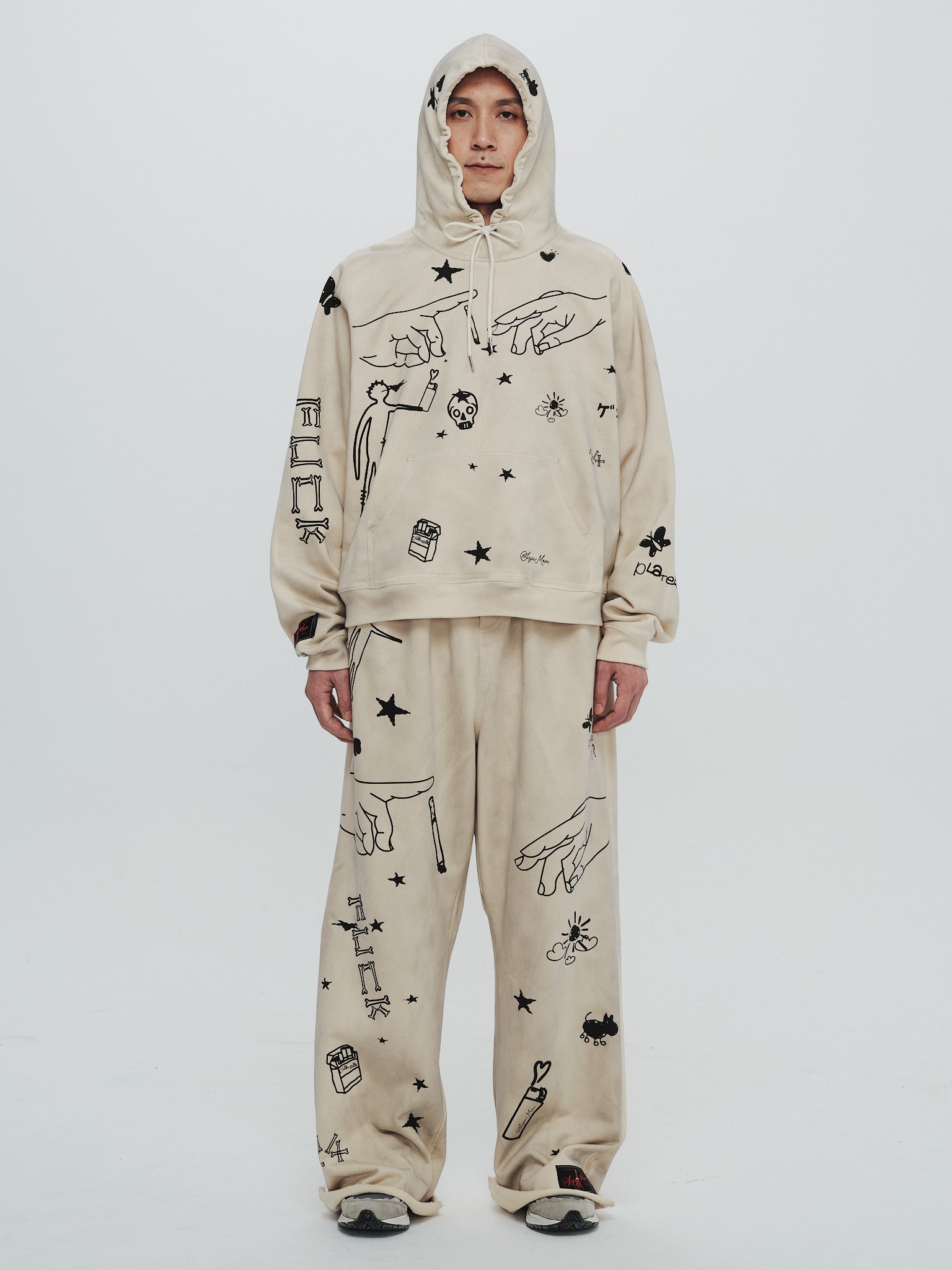 x SYU. Man illustrator hoodie