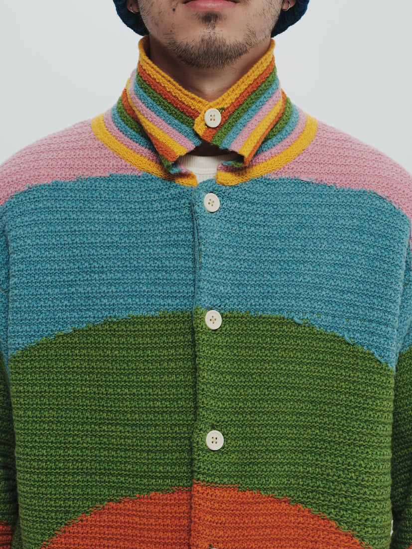 Rainbow knit shirt
