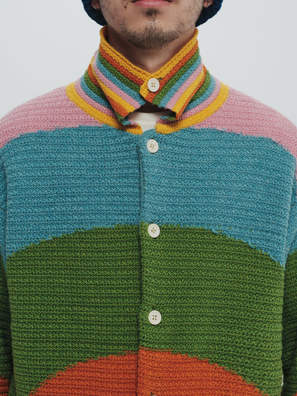 Rainbow knit shirt