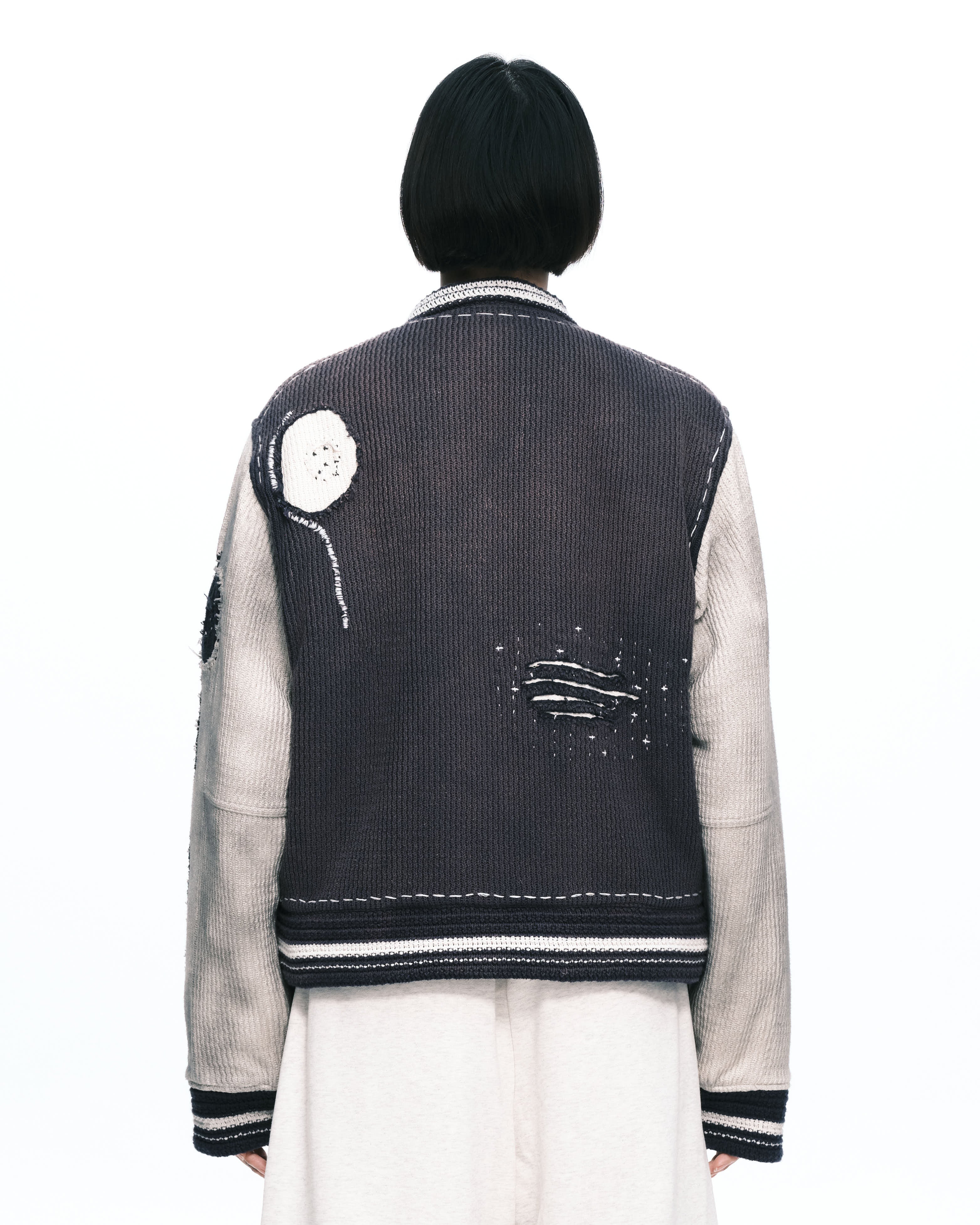 Knitted stitch Varsity jacket – PLATEAU STUDIO