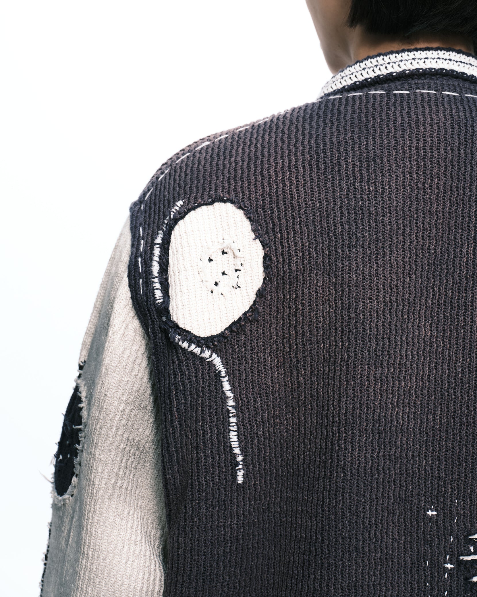 Knitted stitch Varsity jacket