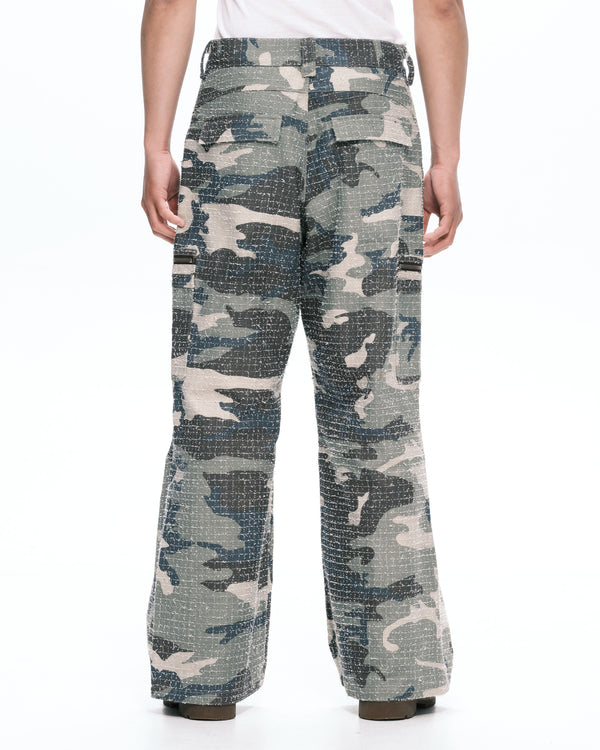 Camo tucked cargo