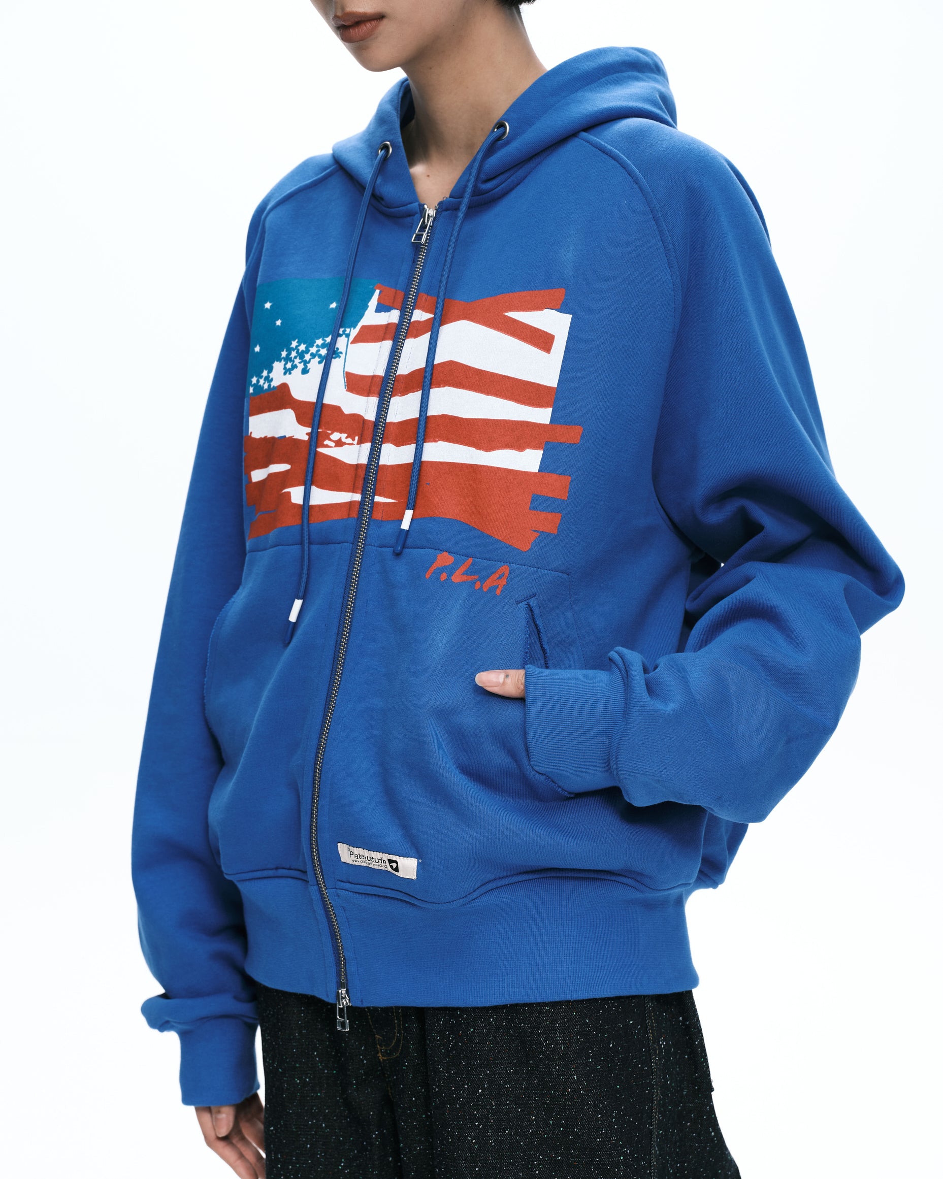 Flag zip-up