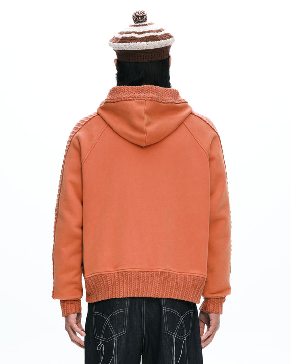 Hand rib zip-up