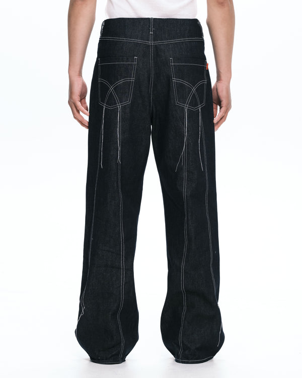 Long tail denim