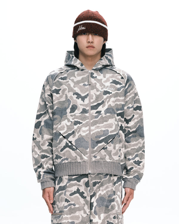 Camo zip-up