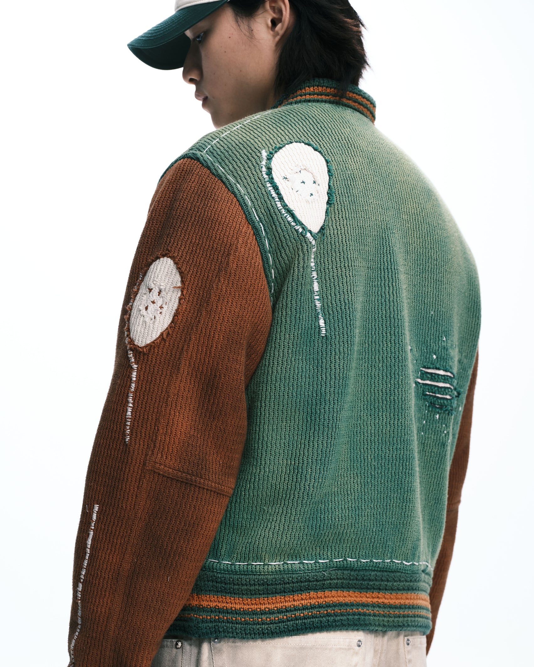 Knitted stitch Varsity jacket