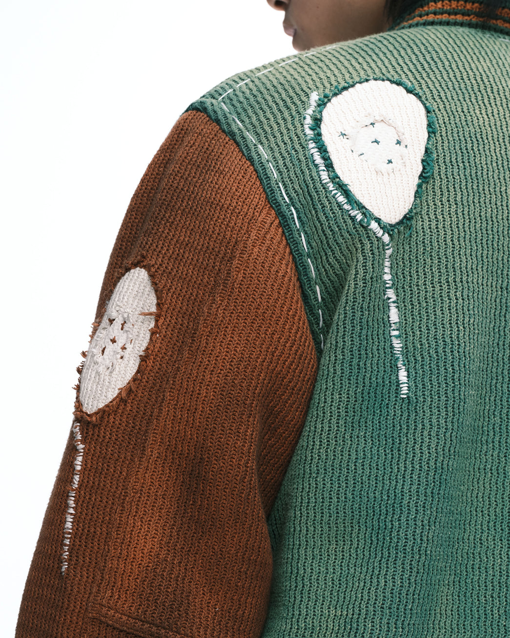 Knitted stitch Varsity jacket