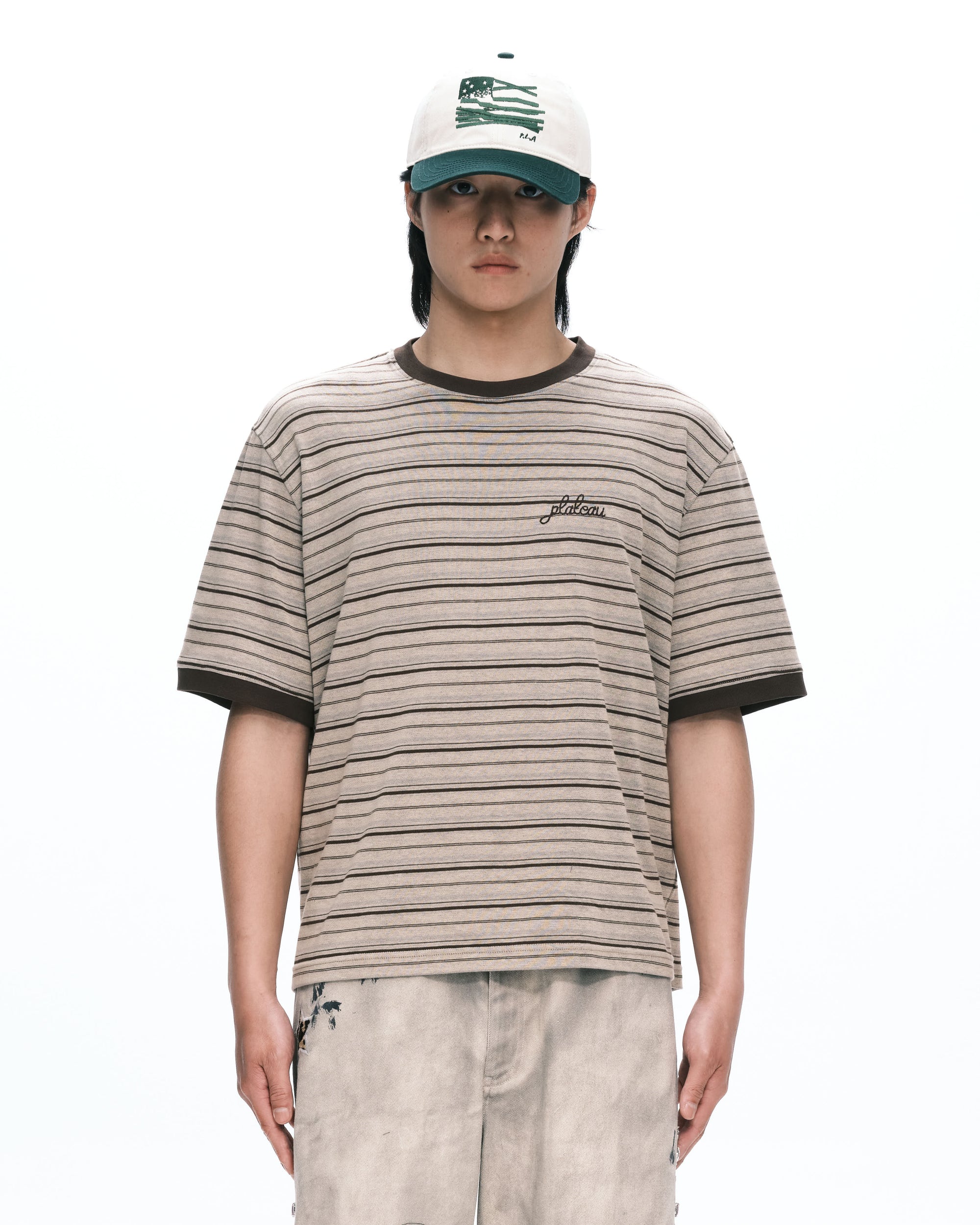 Stripe logo tee
