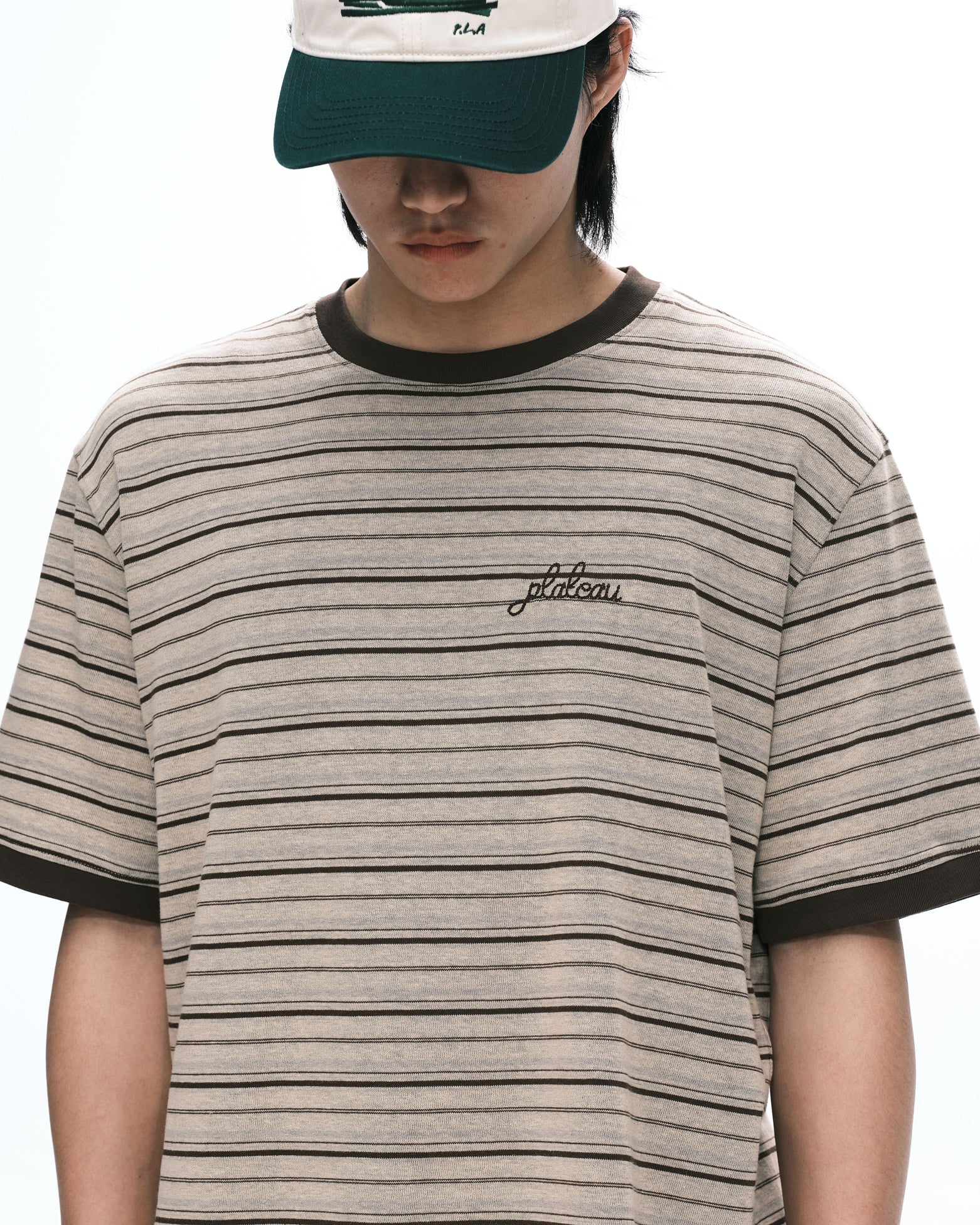 Stripe logo tee
