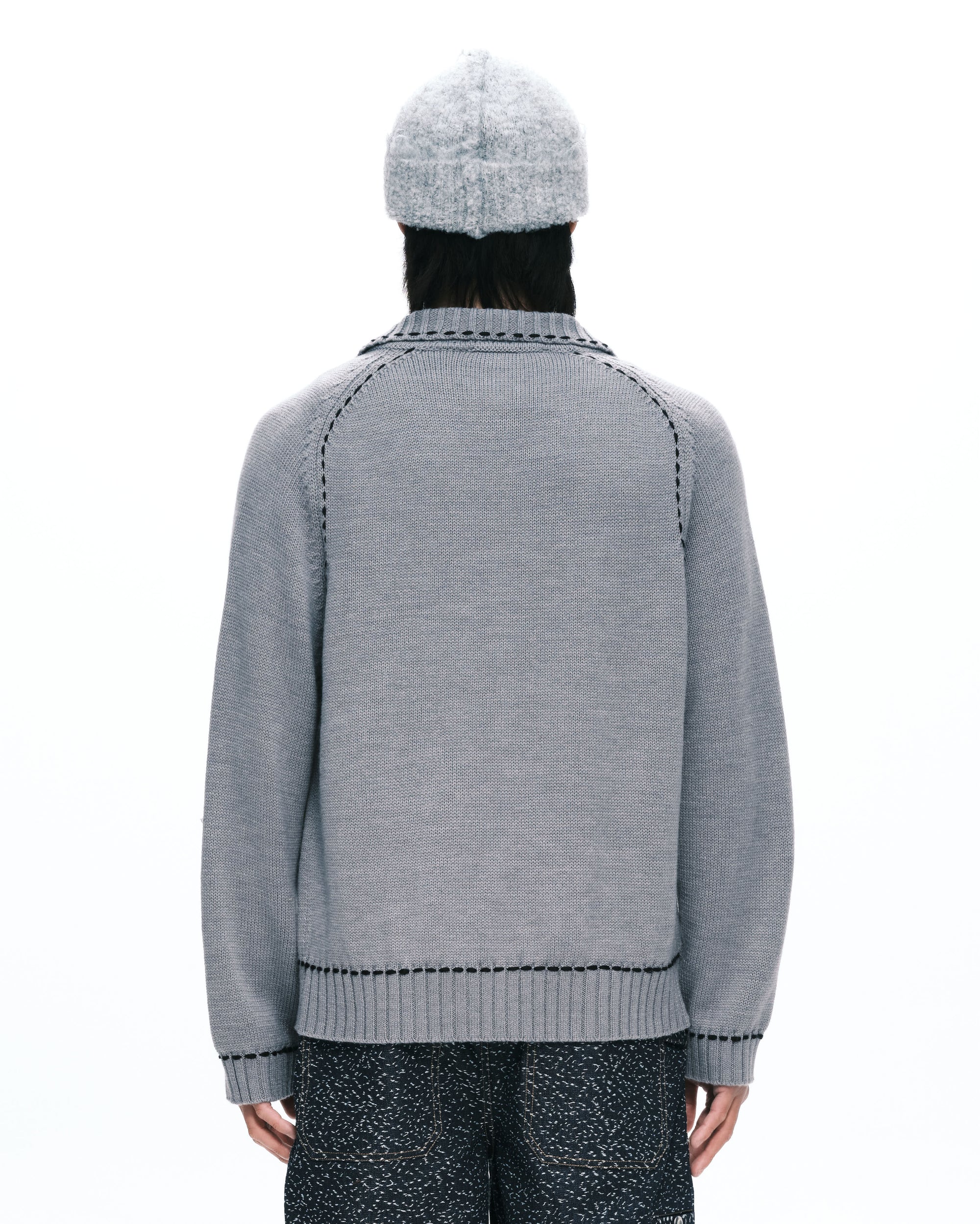 Flag knit jacket