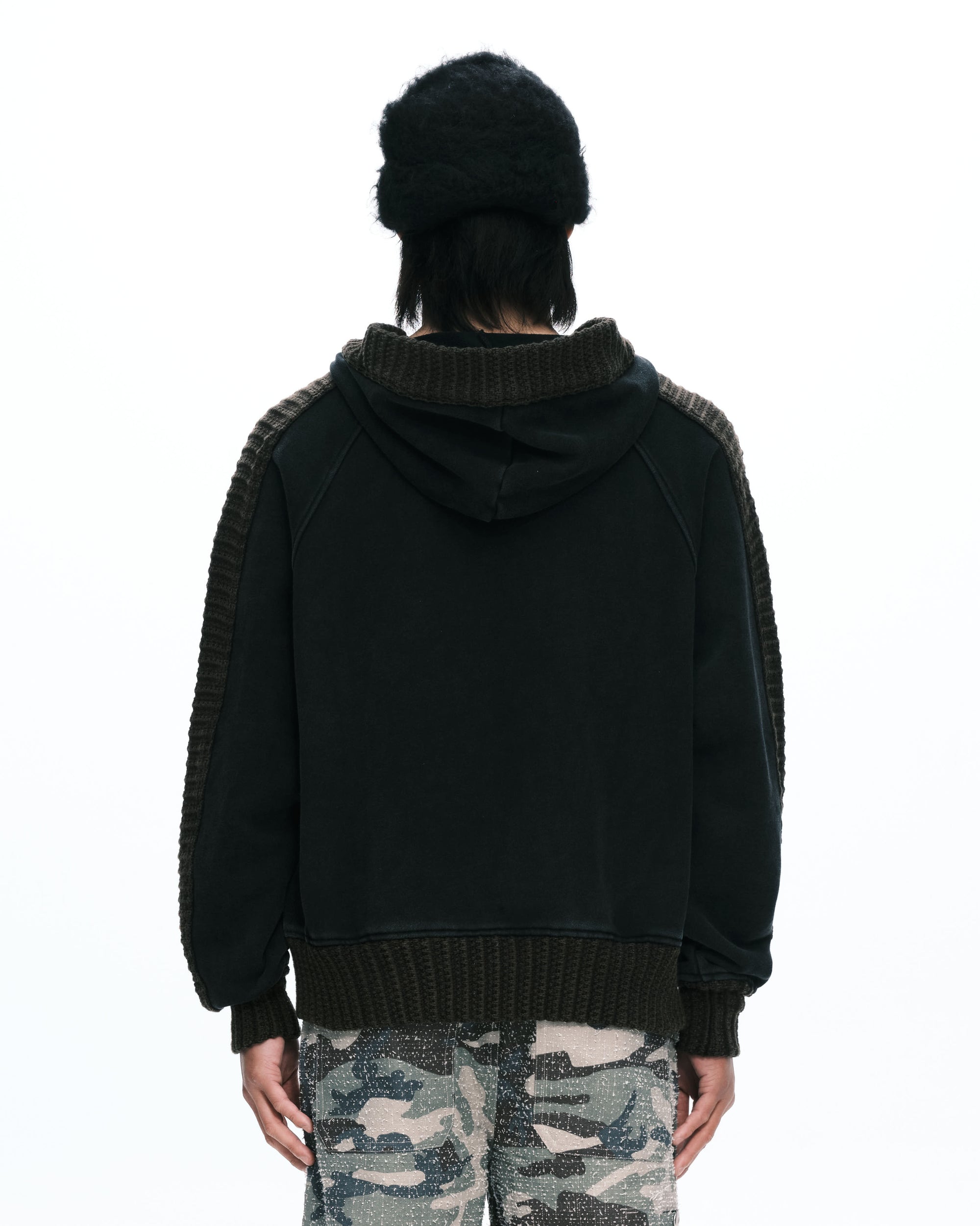 Hand rib zip-up