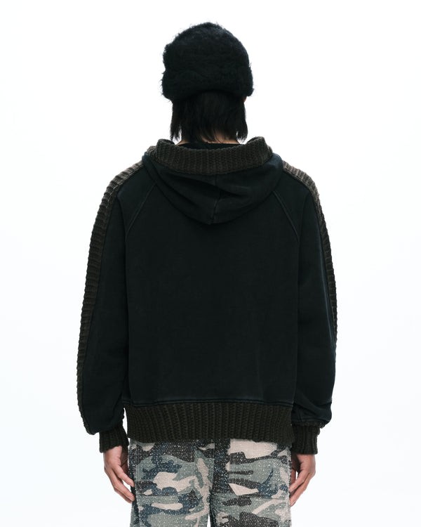 Hand rib zip-up