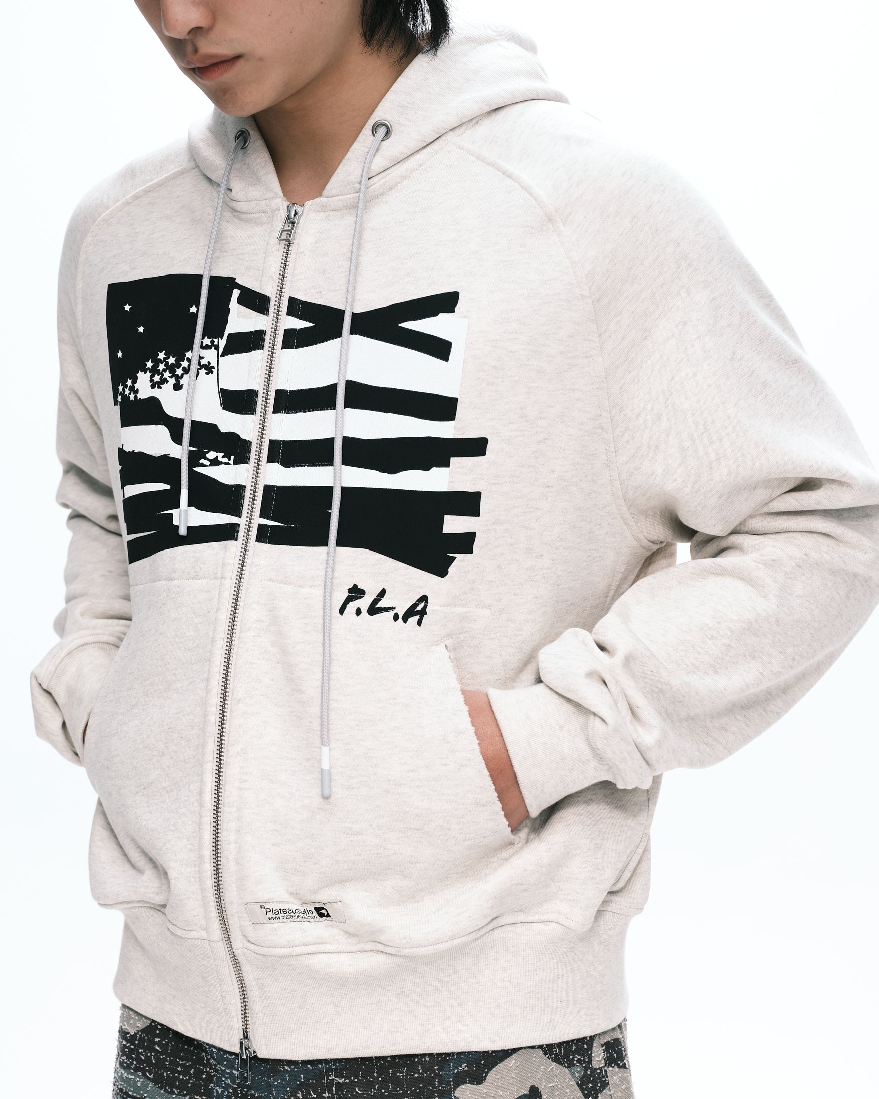 Flag zip-up