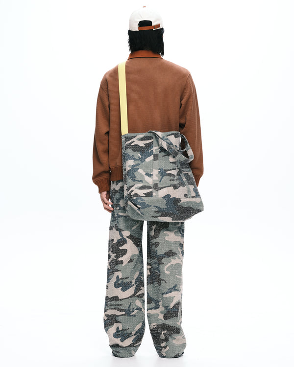 Stripe tote camo