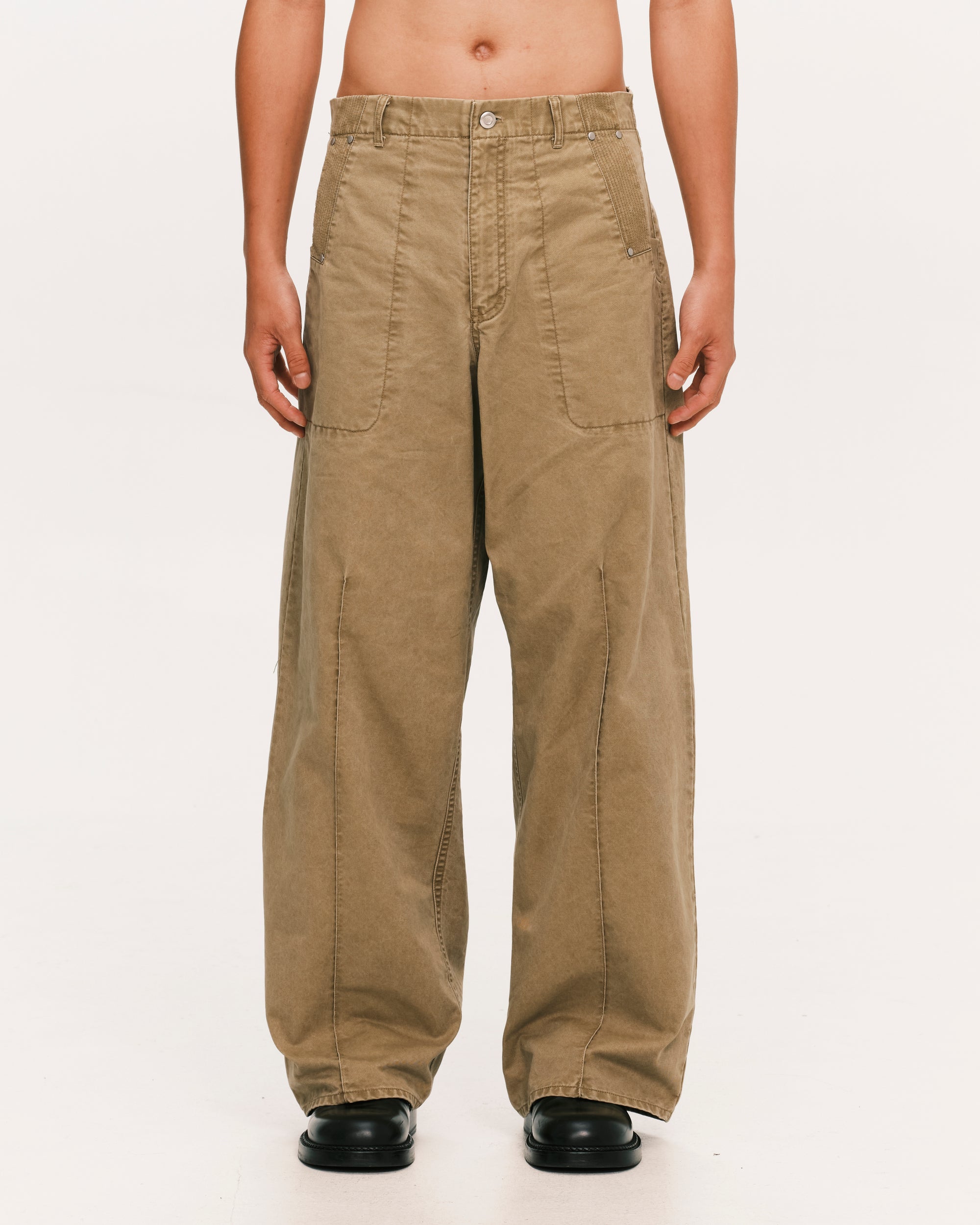 Pin tuck work pants