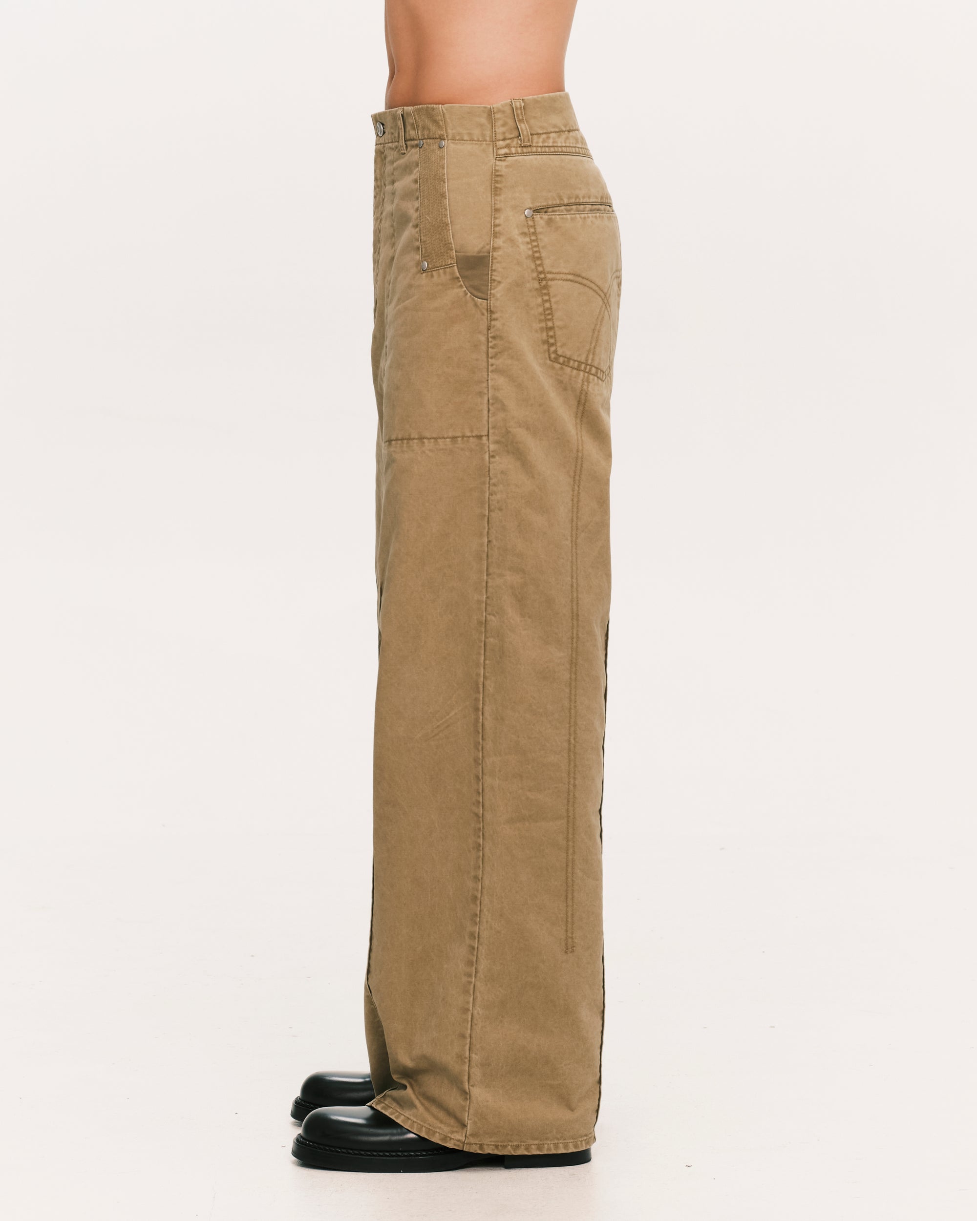Pin tuck work pants