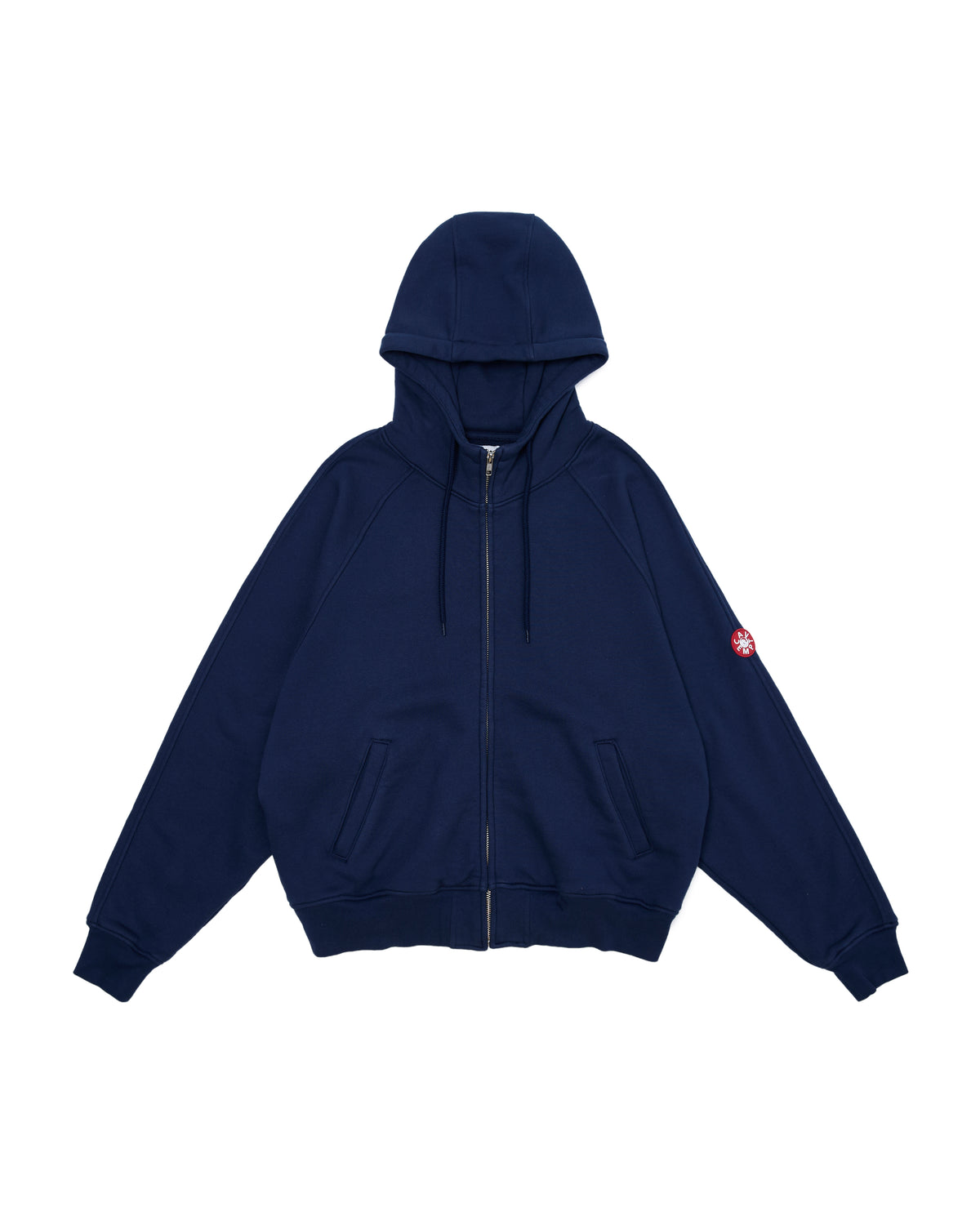 SOLID BIG HEAVY ZIP HOODY NAVY