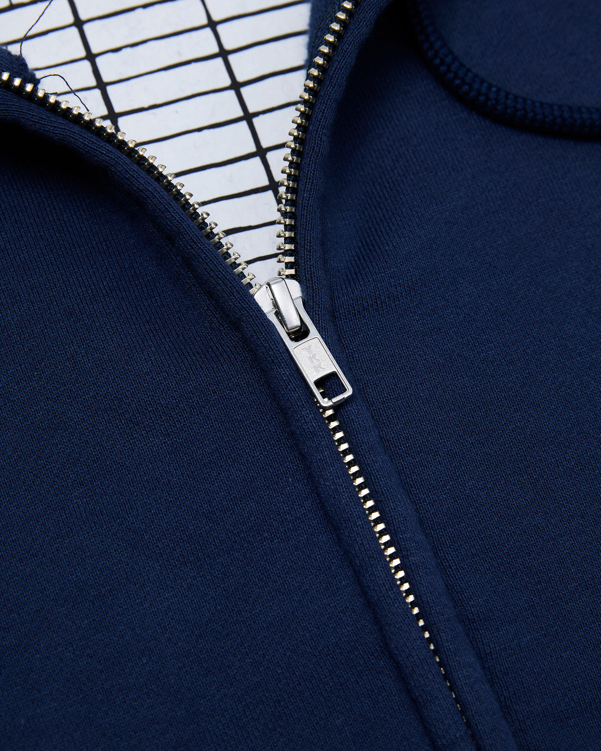 SOLID BIG HEAVY ZIP HOODY NAVY