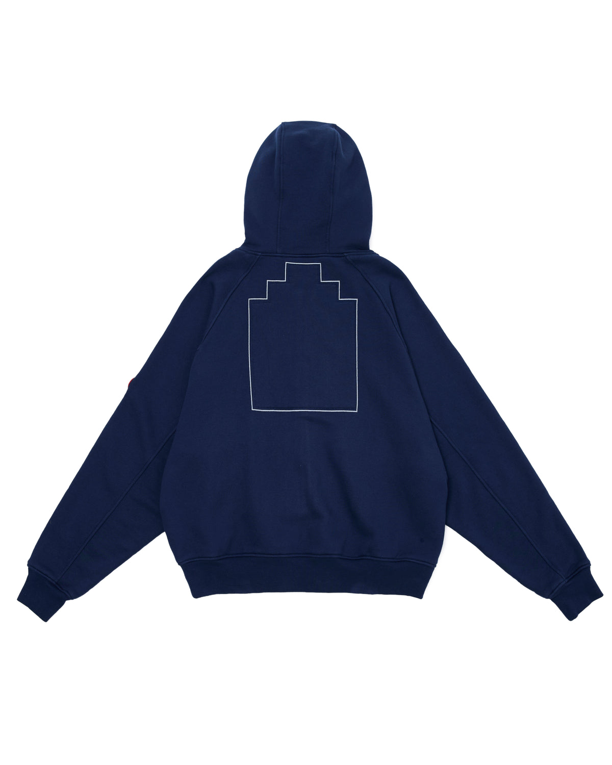SOLID BIG HEAVY ZIP HOODY NAVY
