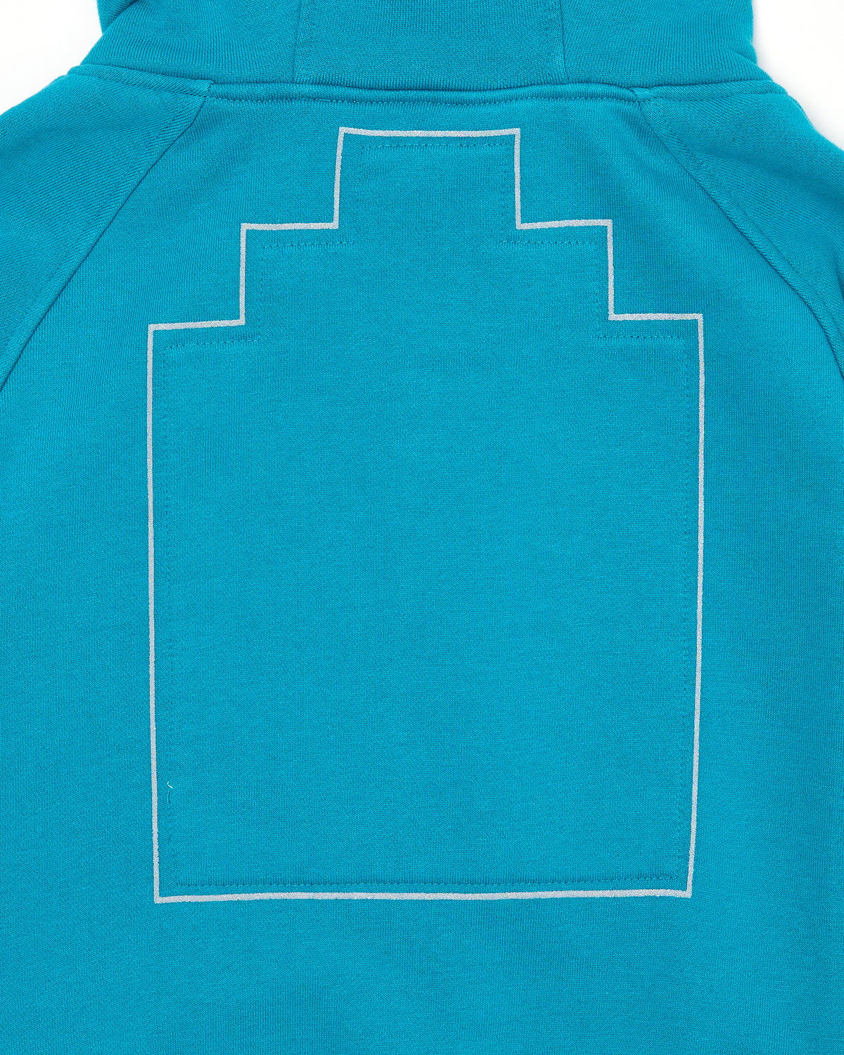 SOLID BIG HEAVY ZIP HOODY GREEN