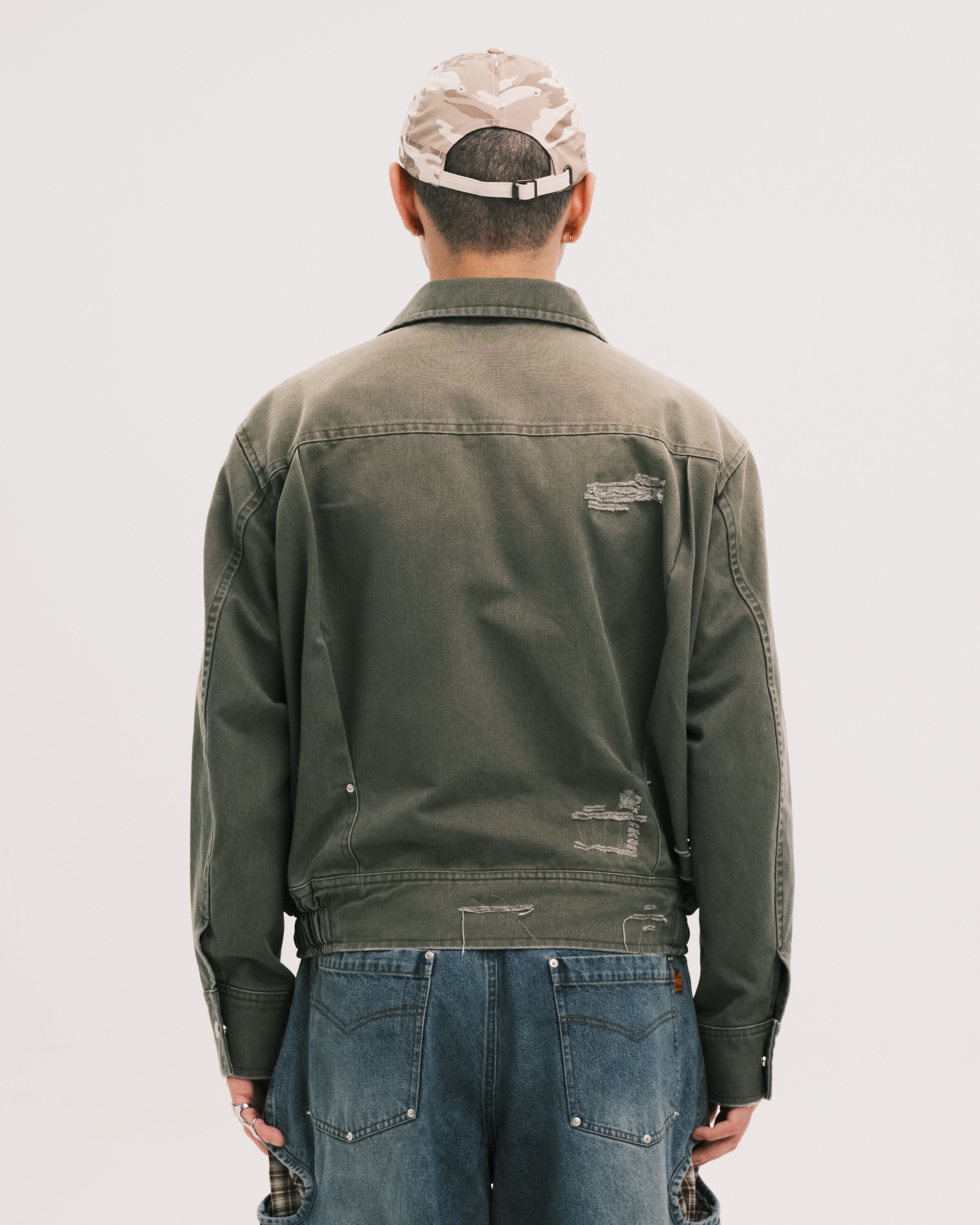 Tucked worker jacket – PLATEAU STUDIO Tucked worker jacket – PLATEAU STUDIO